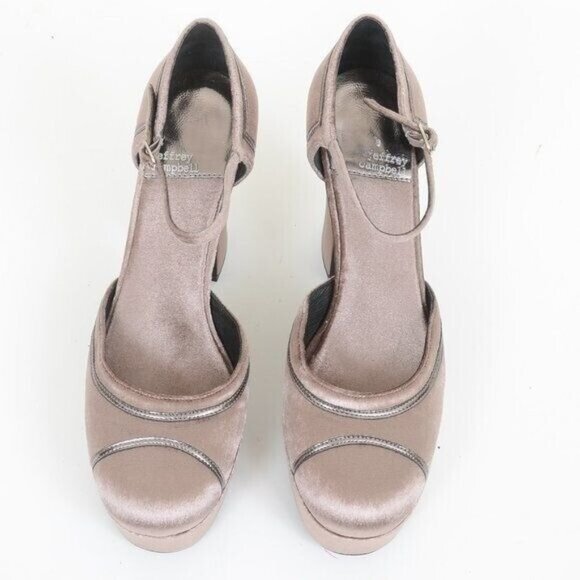 Jeffrey Campbell Low Down Platform Pump Chunky High Heels Size 9.5 - Picture 7 of 9